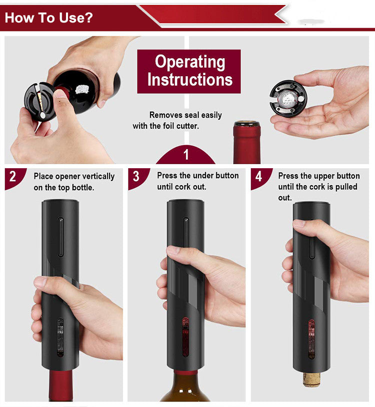 EpicUncork Electric Wine Opener Set
