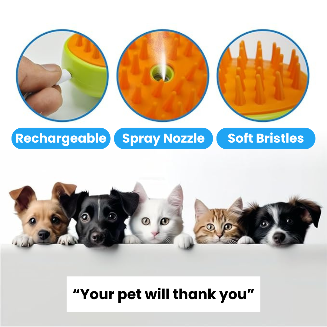 PurrCleanse™ Pro Steam Brush